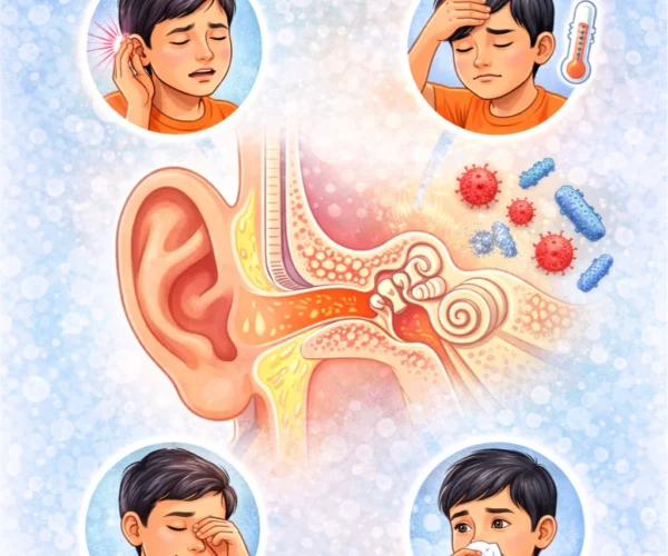 6 Symptoms of middle ear infections